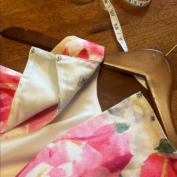 Eliza J Pink and Orange Sleeveless Cocktail Dress - Picture 13 of 13